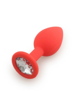 Plug rouge bijou cristal Small - DB-RY067CRED